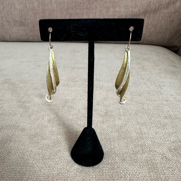 Josan NY Gold and Silver Earrings, NEW - Picture 5 of 12